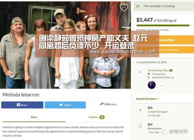 曝梁静茹曾抵押房产助丈夫 赵元同离婚后负债不少-开运登录(图1) 开运直播